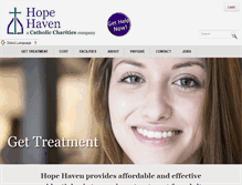 Tablet Screenshot of hopehavenhelps.org